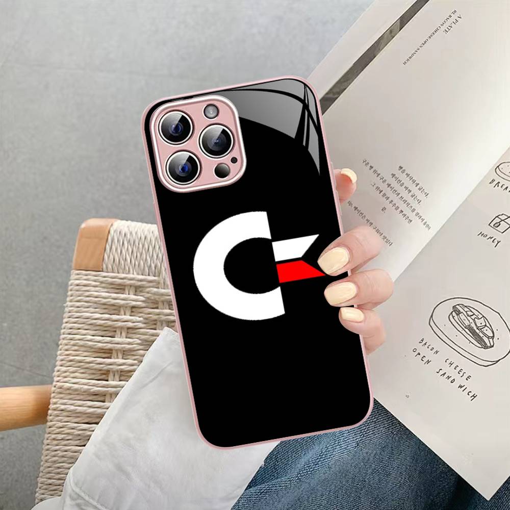 C-Commodore 64 Tempered Glass For Iphone 14 13 12 11 Pro Mini XS MAX 14Plus X XS XR Fundas