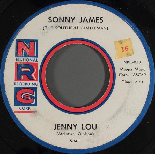 

7inch Record SONNY JAMES - Jenny Lou NRC050 National Record 1960 US Folk Used