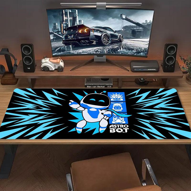 ASTRO BOT Large Size Mouse Pad Large Gaming Table Cushion Non-slip Laptop Tablet Big Mousepad XXL Mat Mini PC Playmat With Lock edge
