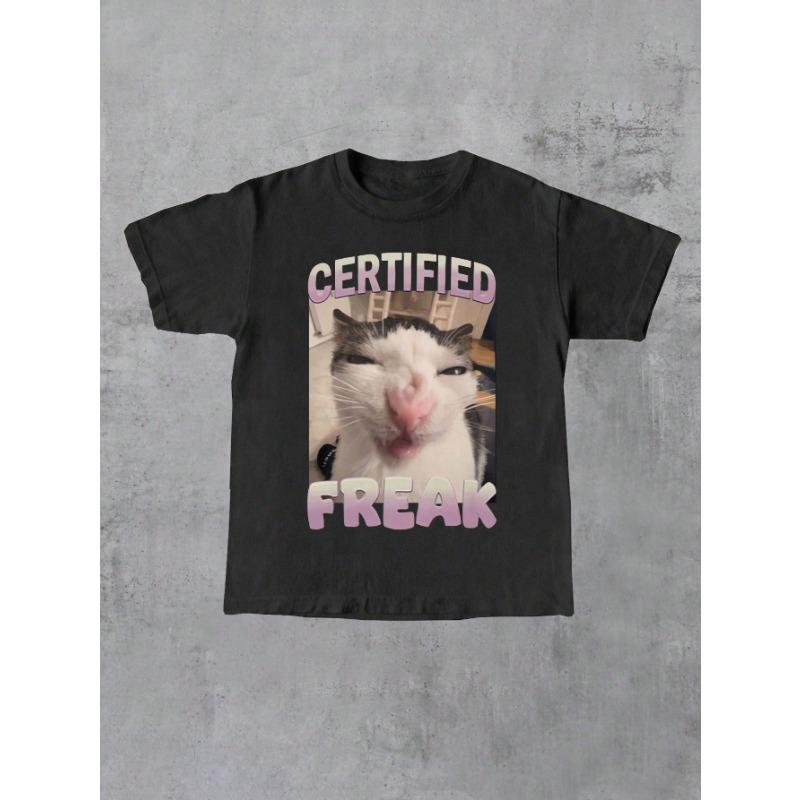 Funny Cat In T-shirt