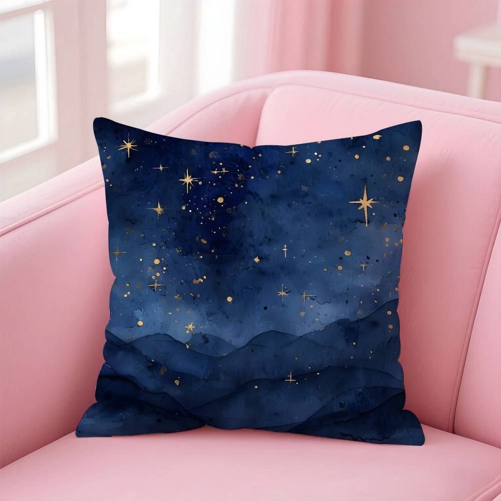 Space Starry Sky Pillow Case Pattern Printing Pillowcase Living Room Sofa Cushion Cover Bedroom Room Decor