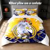 Set Biancheria da Letto Design Cristiano Ronaldo 1 Copripiumino + 2 Federe Morbido Traspirante Biancheria da Letto per la Casa
