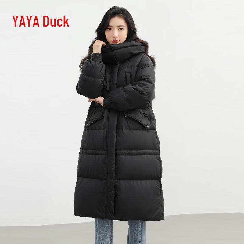 Yaya Women's Korean Style Thickened Long Down Jacket