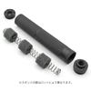 [Ryohin Buhin] 14mm CCW Thread Compatible Tactical Silencer for Airsoft Guns, Navy SEAL Engraved, Aluminum Alloy - Matte Black