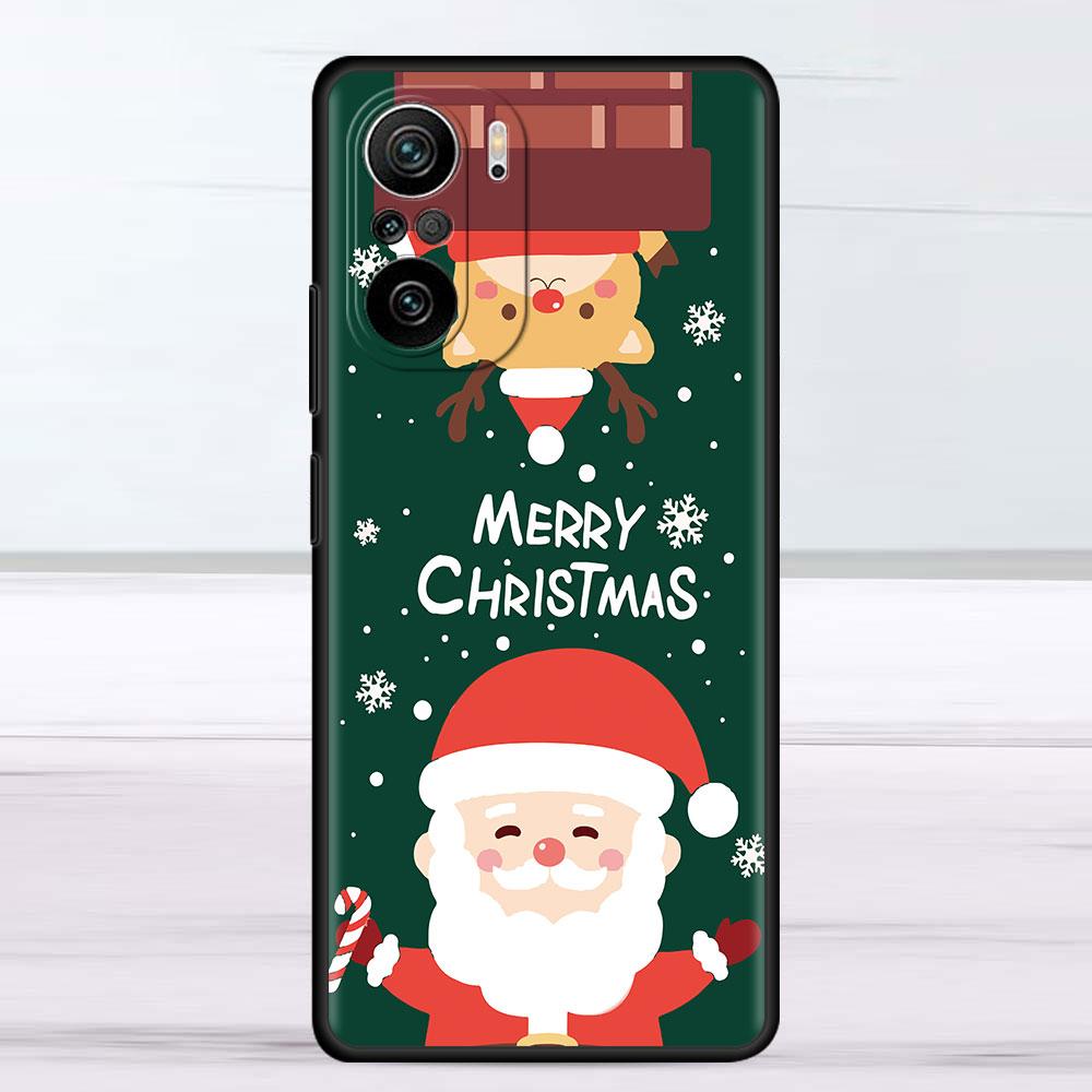 Snowman Christmas Case For Xiaomi Redmi Note 11 10 9S 9 K40 Pro 7 8 9A 9C 8T 9T 10C 10Pro Silicone Phone Shell