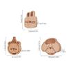 User Friendly Wooden Animal Hooks Damage Release Installation Works On Any Smooth Surfaces Decorative Wall Hooks