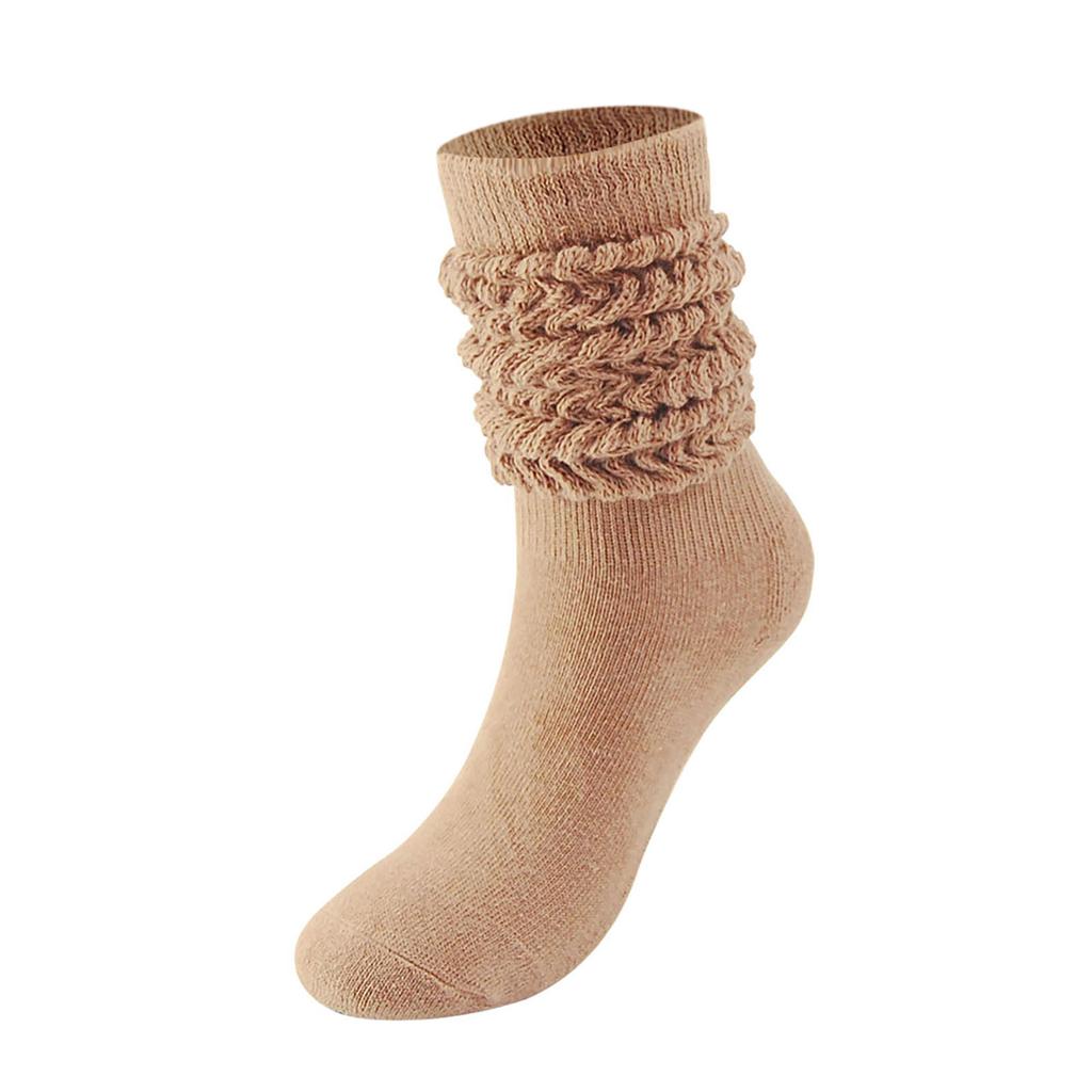 Girl' New Fashion Korean Style Solid Color Loose Slouchy Socks Solid Color Long Casual Stacked Socks JK Dess Up Accessories