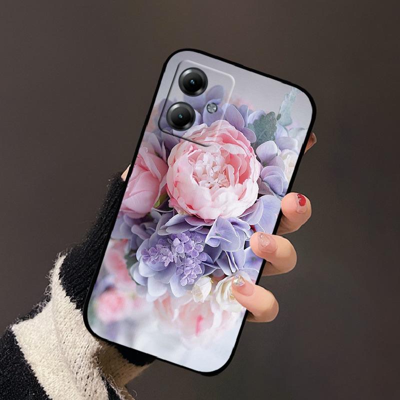 For Motorola Moto G14 4G G75 G35 G55 G85 5G Case Fashion Soft Silicone Phone Back Cover Black Shockproof Protective Fundas Coque