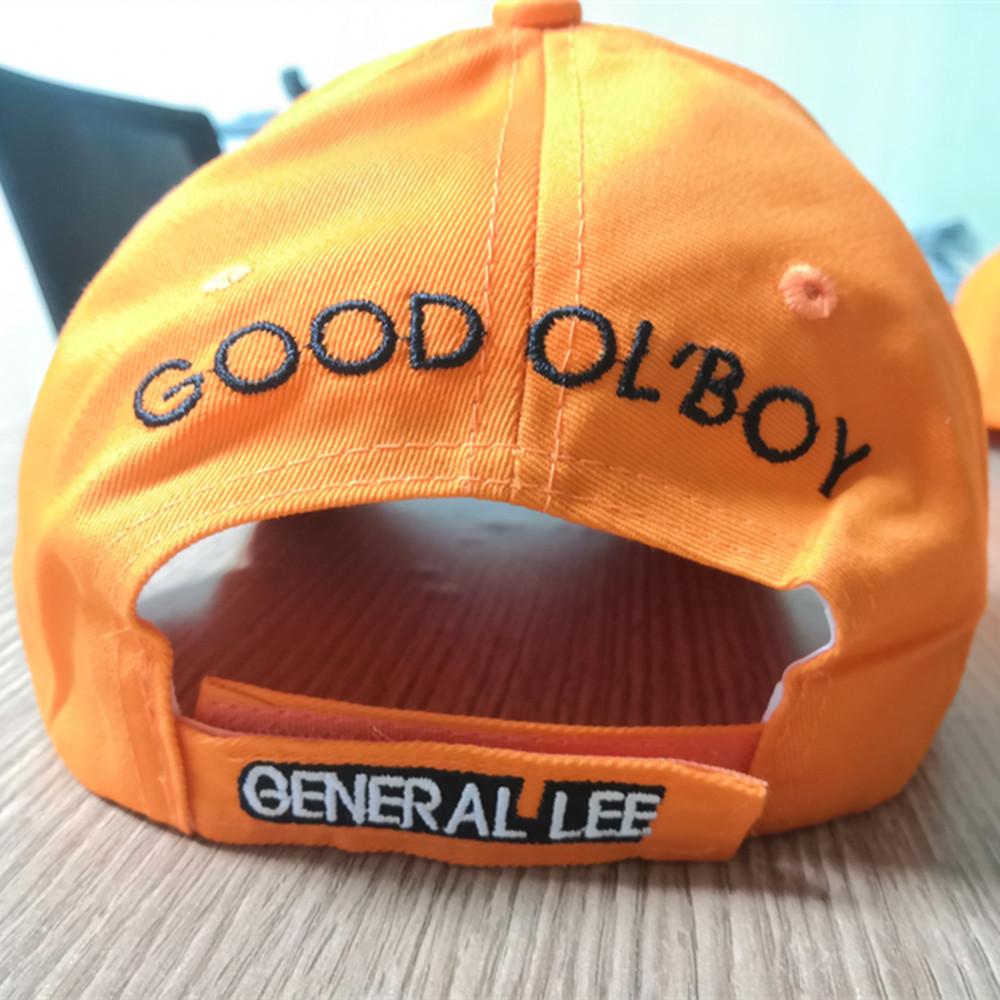 Berretto da Baseball Good OL' Boy Dukes General Lee 01 Cappello Cosplay Cotone Ricamato Arancione Regolabile Unisex Hip Hop Berretti Snapback