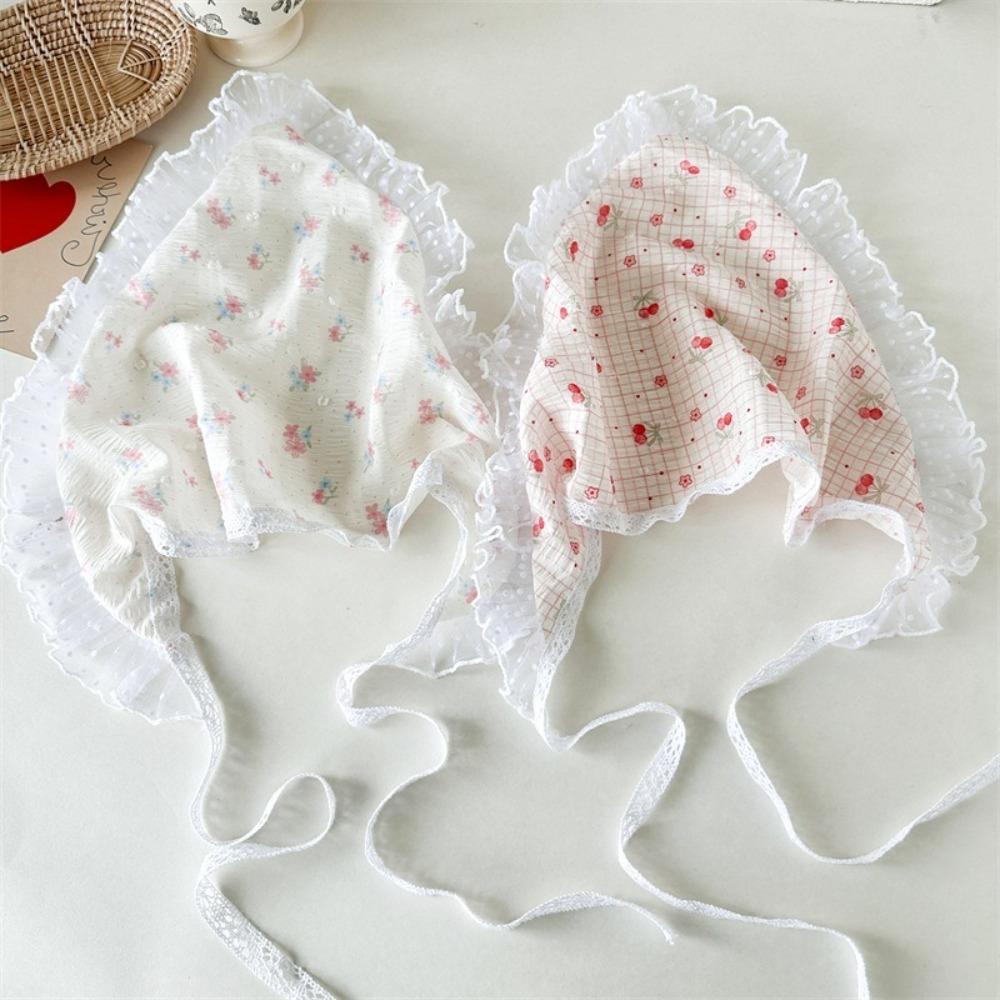 Handmade Flower Headscarf Triangle Turban Hair Accessories Summer Triangle Headband  Beach