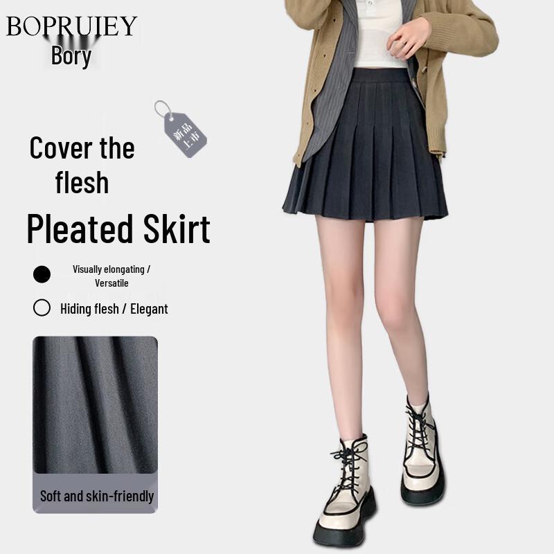 Women s Pleated A-Line Mini Skirt with Lining XL