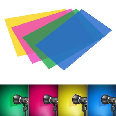 9PCS 30 * 20cm Fotografia Luz Cor Filtros Set Transparente Luz Gel Folha para Estúdio