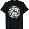KULAWIND, Cruisin Vibes, It's Cruise Time, Cruise Ship, Funny T-Shirt, Black, Small, Short Sleeve, Classic Fit, Unisex-Adults