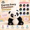 AI-Enhanced Multilingual Children's Panda Plush Toy with LED Emotion Eyes