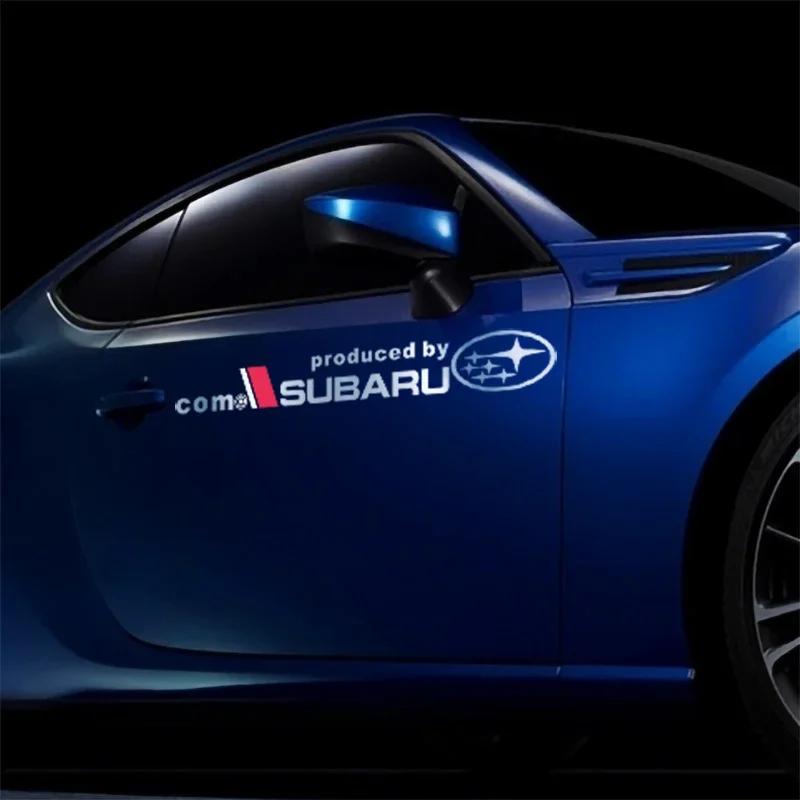 for Subaru Forester XV Tribeca Outback Impreza Legacy STI WRX BRZ Auto 3D Window Laser Reflective Emblem Stickers Accessories Z15