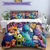 Monsters University Mascot Squad Printed 3pcs Bedding Set Soft Microfiber 1 Duvet Cover And 2 Pillowcases Home Bedroom Decor Xmas Gift Q1791