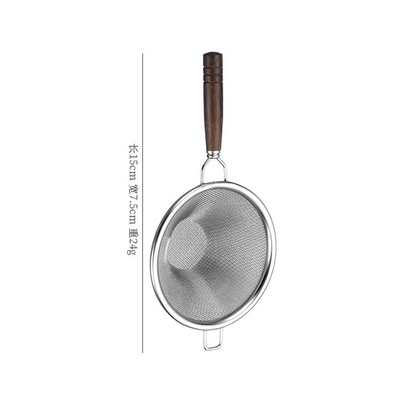 Stainless Steel 304 Tea Infuser with Japanese Wooden Handle - Gongfu Tea Set Accessory
