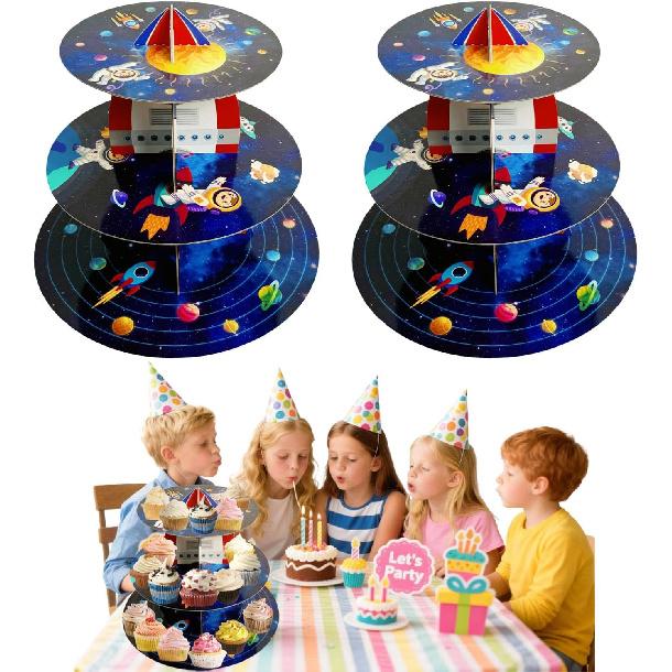 3 Tier Butterfly Cupcake Stand,Suitable for Butterfly Themes – Easy to Assemble& Reble(1Butterfly)