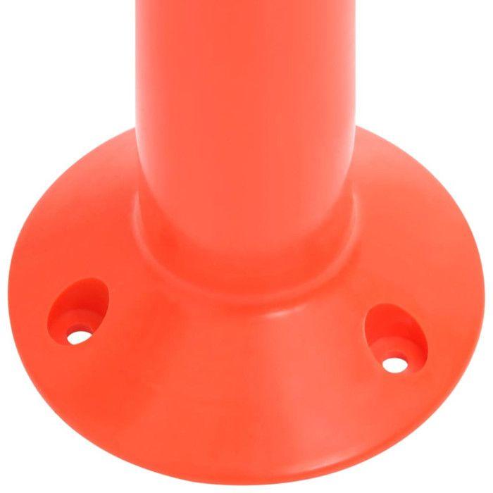 Bollard de sécurité - Absperrpfosten - 75 cm - PE léger - Bandes réfléchissantes - 10 pièces