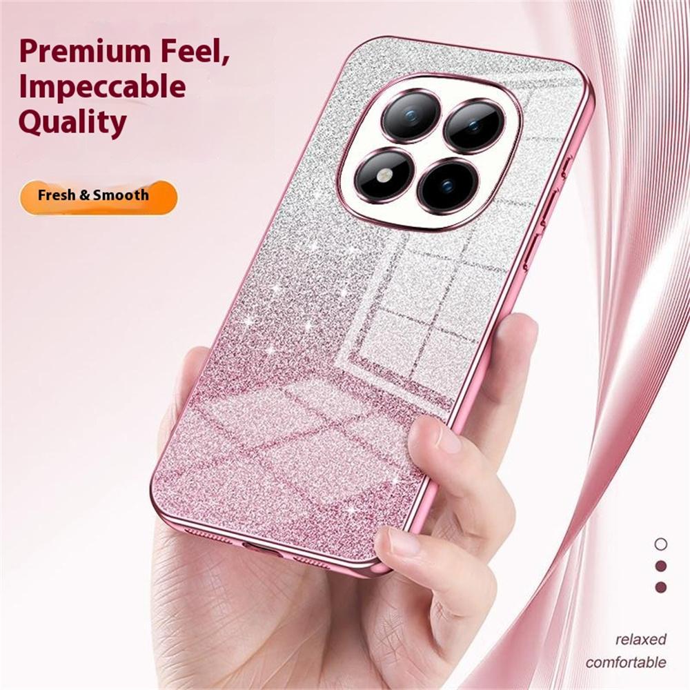Per Xiaomi Poco M8 Pro 5G/Redmi Note 15 Pro+ 5G (Globale) Custodia Elettroplaccatura Glitter Gradiente TPU Copertura Telefono