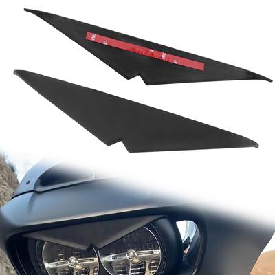 Motorcycle Headlight Trim For Harley Road Glides FLTR FLTRX 15-22 Headlamp Eyebrow Eyelid Decoration Upper Tip Cover Visor Accen