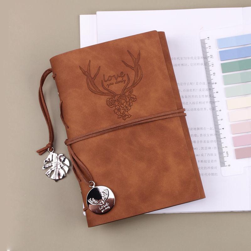 Notebook A6 Creative Retro Handbook Simple Loose Leaf Diary Small Fresh