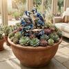 Garden Stake Blue Bird with High-Definition Printing Weather-Resistant Acrylic Garden