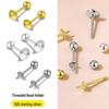 2026 Modern 925 Sterling Silver Screw Back Ear Studs with Round Bead Cup Earring Posts, DIY Earring Accessories.