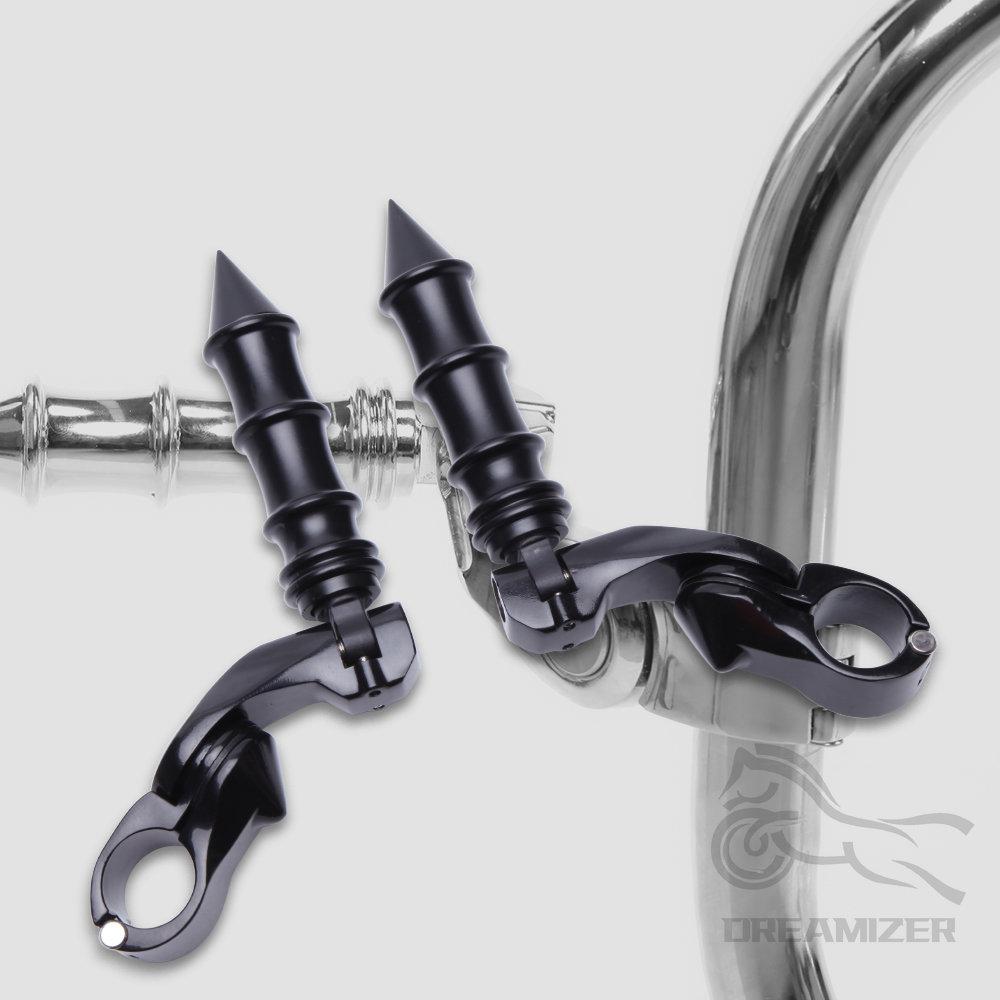 Universal For Harley Davidson Road King Road Street Glide Motorcycle Highway Foot Pegs Footrest 1.25" Engine Guard Pedal