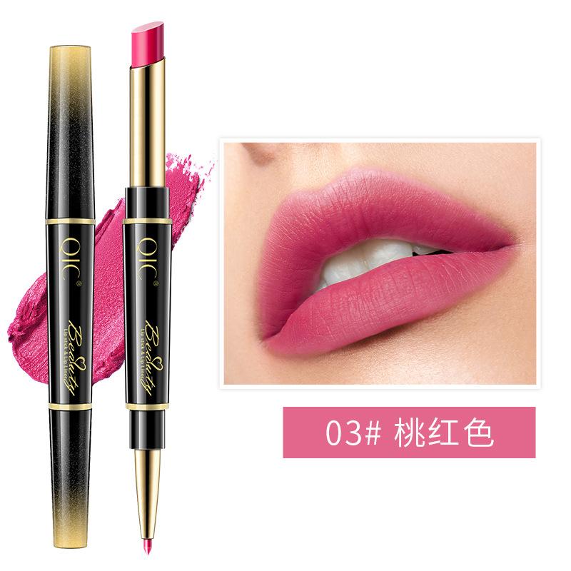 Lipstick, Lip Liner, Double-Ended Two-In-One Live Broadcast, Recommended Makeup, Rotating Lip Liner, Hook Line Drawing Lipstick
