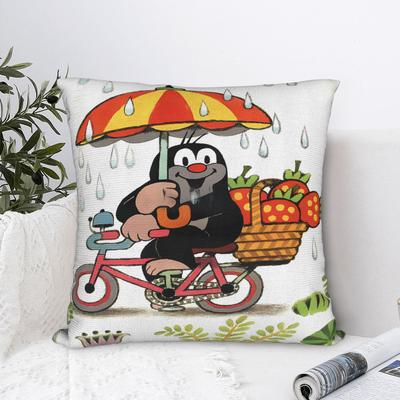 Pillow Cover The Little Mole   Retro Trendy Pillow Case For Sofa Bedroom Home Decor Pillowcases