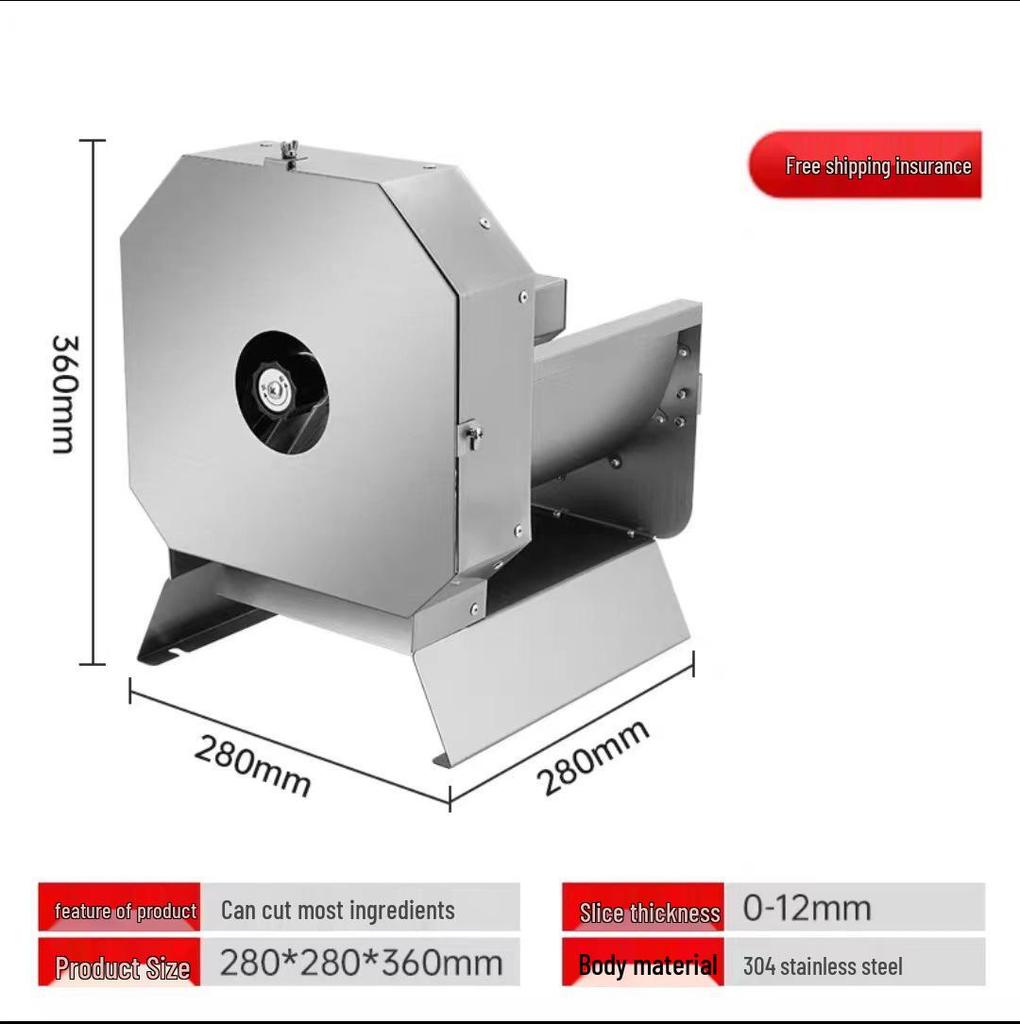 Stainless Steel Manual Electric Slicer for Fruits & Vegetables
