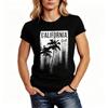 California Surf Graphic T Shirt Retro Palm Tree Print Unisex Cotton Short Sleeve Streetwear For Casual Fashionistas