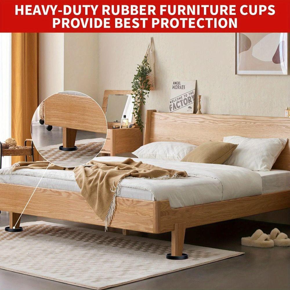 Diameter 5 Cm Silent Table Leg Pads Black Brown Round Sofa Coaster  Furniture and Sofa