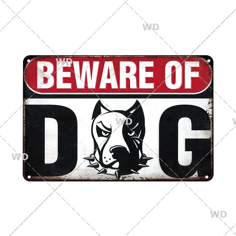 

Ретро Винтаж Остерегайтесь собак, предупреждающие, винтажные жестяные знаки, металлическая пластина, металлический плакат, табличка для клуба, домашнего паба, бара, Настенный декор 30x20cm