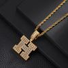 26 English Letters Pendant Necklace Copper Inlaid Zircon Versatile Jewelry Necklace