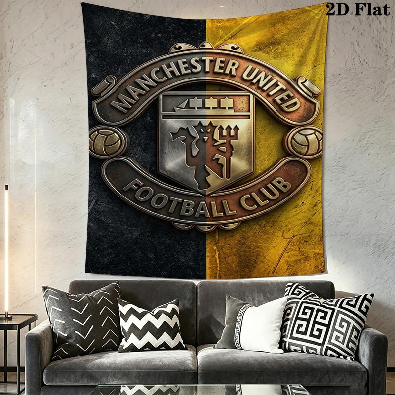 Manchester Football Club Crest Bedding 1 Duvet Cover 2 Pillowcase Without Core Bedding Set Soft And Comfortable Christmas Birthday Gift