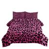 Colorful Leopard Print Digital Printing Three-piece Fat Quilt Set