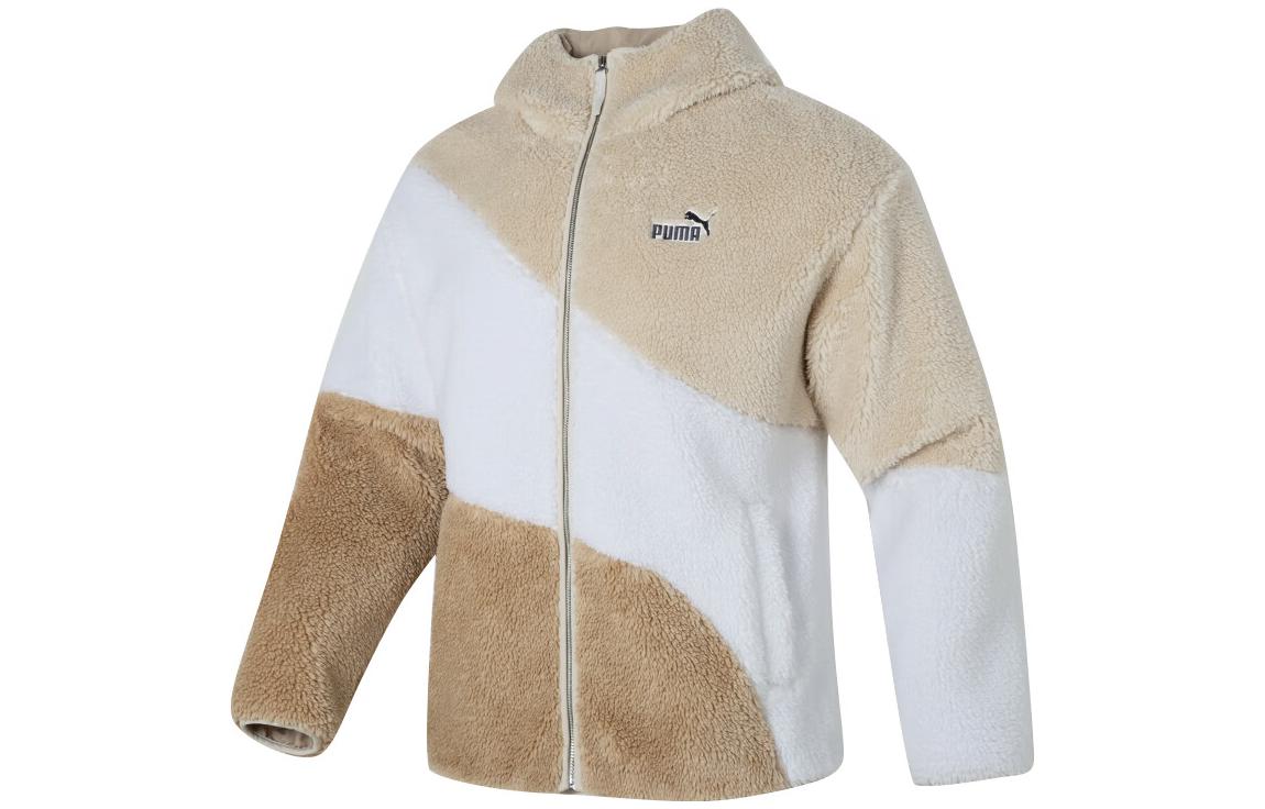 PUMA Jackets Unisex Khaki Stand Collar Moderate Other 678721-87 M