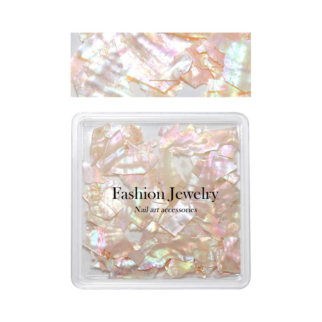 Irregular Nail Art Decals Fake Nails Decorations Glitter Shell Decal DIY Manicure Ornaments Ongles Nail Charms Decor