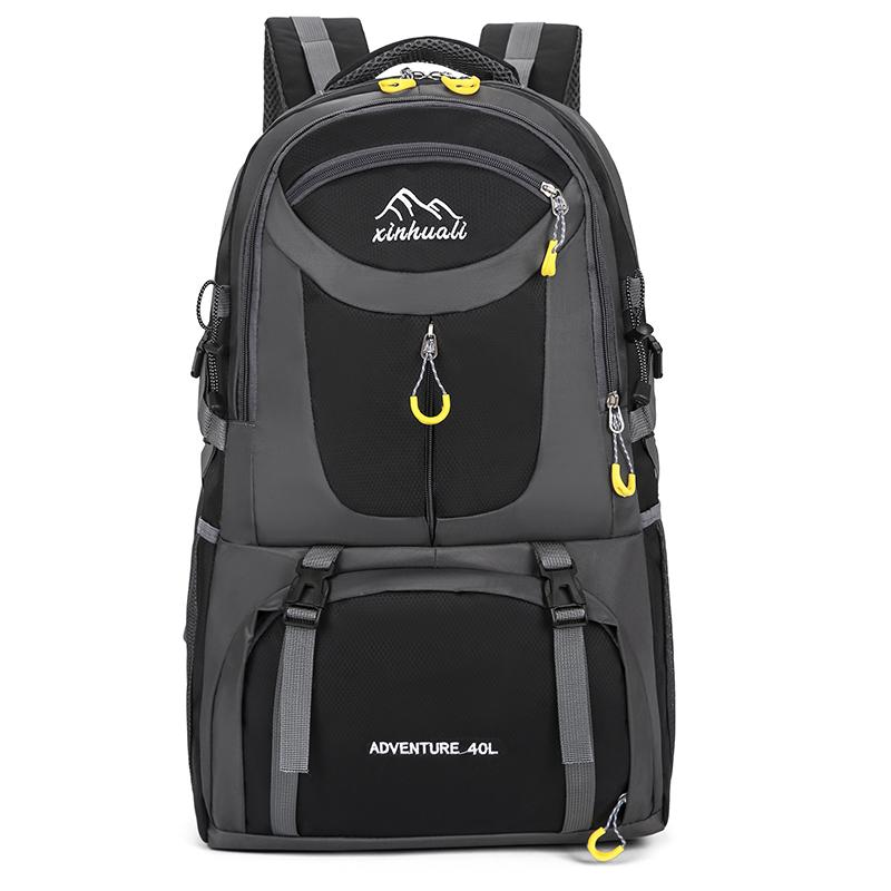 

Outdoor Hiking Bag Hiking Men s and Women s 60L Large-capacity Backpack Fashion Leisure Travel Backpack Lightweight Sports Bag чёрный