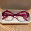 Ultra-light large-frame cat eye myopia glasses women's round face is thin, European and American retro anti-blue heterosexual glasses frame men