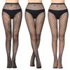 [LittleForBig] Mesh Net Stockings, 3 Patterns [Jacquard Panty] High-Waisted Stockings, 3-Pair Set, Black