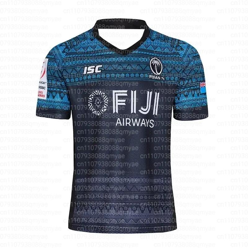 2026 New Fiji Rugby Large Size Jersey Men's Summer Breathable Quick Dry Outdoor 3D Printed Casual Fitness T-shirt FamilyMatching