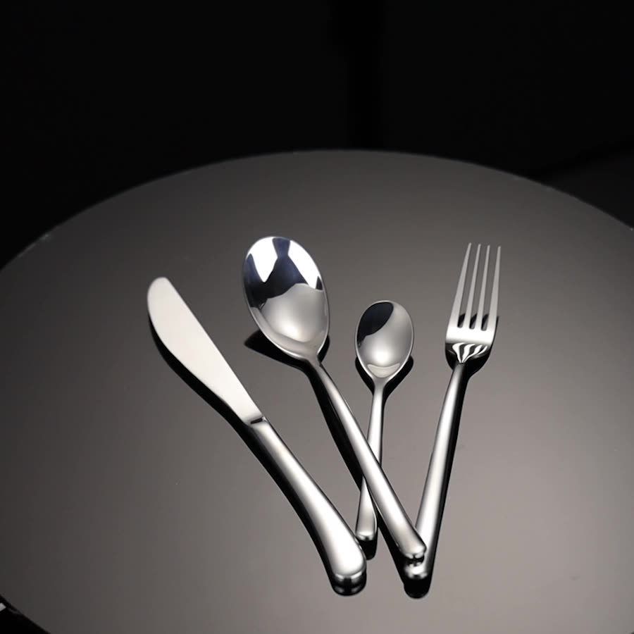 304 Stainless Steel Knife, Fork and Spoon Steak Western-style Tableware Bright Wine Shop Knife and Spoon Tableware Set