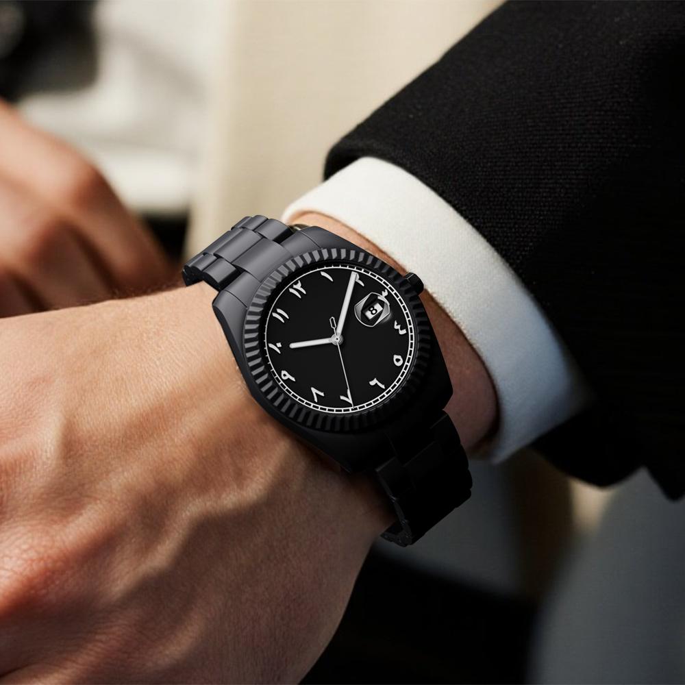 Men's Brand Watches Arabic Numeral Watches Men's Quartz Watches Date Luminous Date Calendar Watches Waterproof