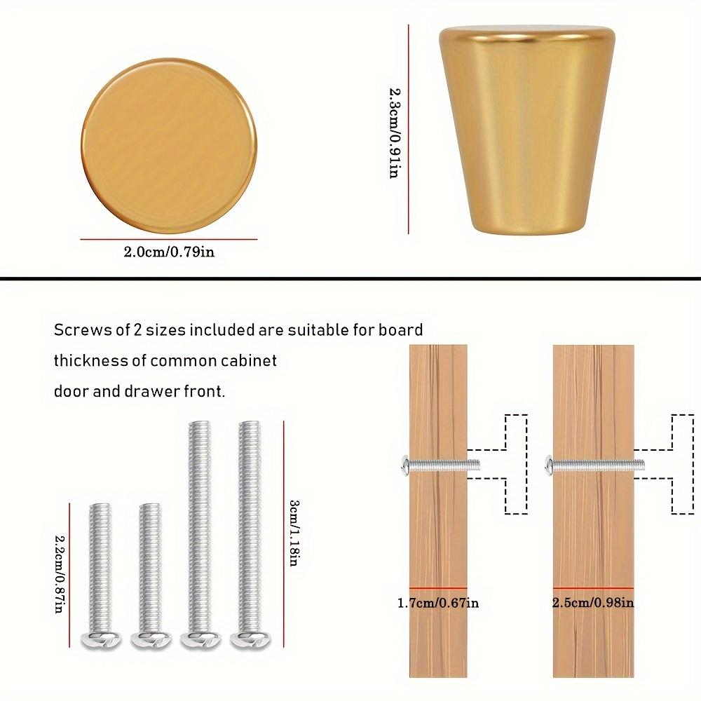 4/10 τμχ Χρυσά πόμολα ντουλαπιού Κυλινδρική λαβή Εξοπλισμός πόμολα μικρής διαμέτρου για ντουλάπι και συρτάρια συρταριέρα συρτάρια λαβές