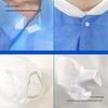 White Disposable Non-woven Lab Coat - Dustproof Isolation Suit for Food, Beauty, and Visitor Safety
