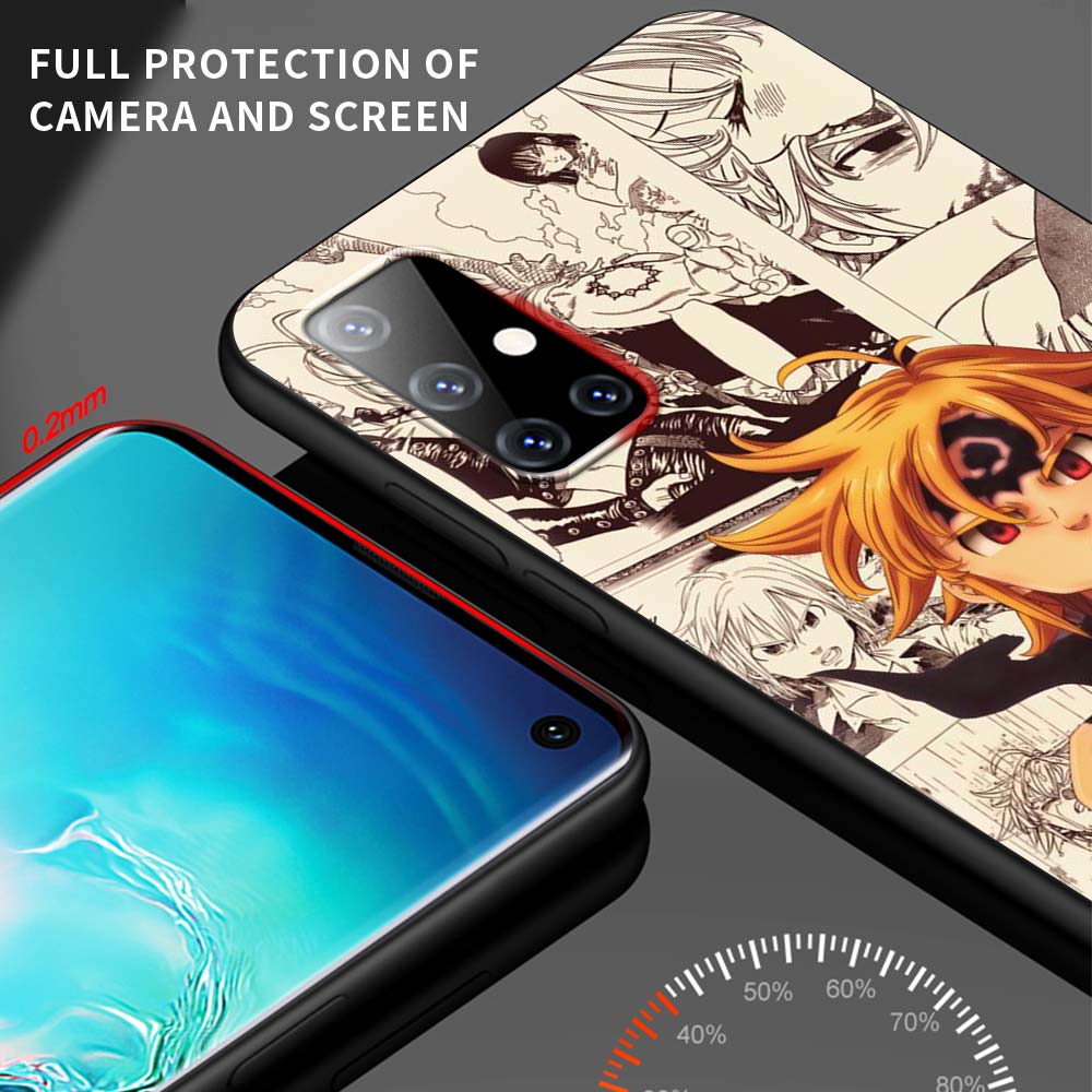 Etui na telefon anime Siedem Grzechów Głównych dla Samsunga Galaxy A51 A71 A21S A12 A11 A31 A52 A41 A32 5G A72 A02S Pokrowiec z silikonu TPU