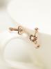 Minimalpiercing 14K 18K Ball Heart One-Touch Earrings